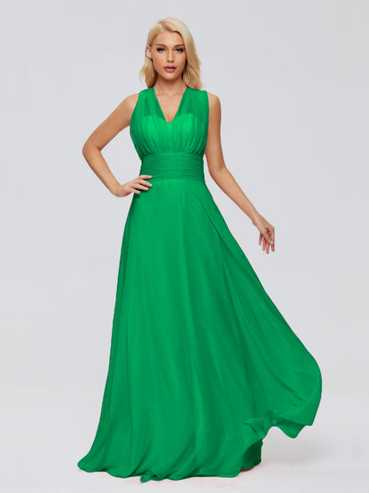Ximena Straps Ribbon Chiffon Bridesmaid Dresses