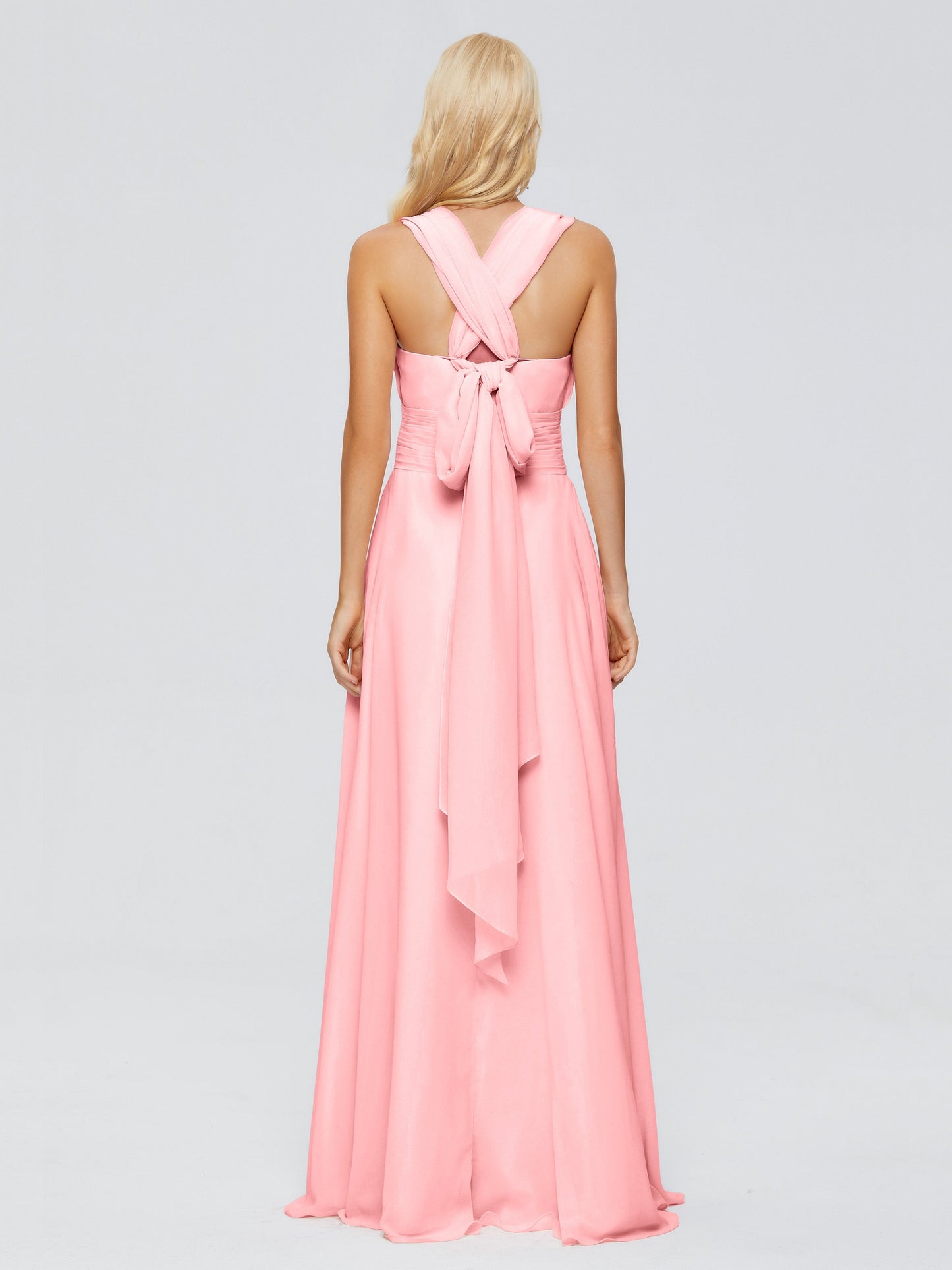 Ximena Straps Ribbon Chiffon Bridesmaid Dresses