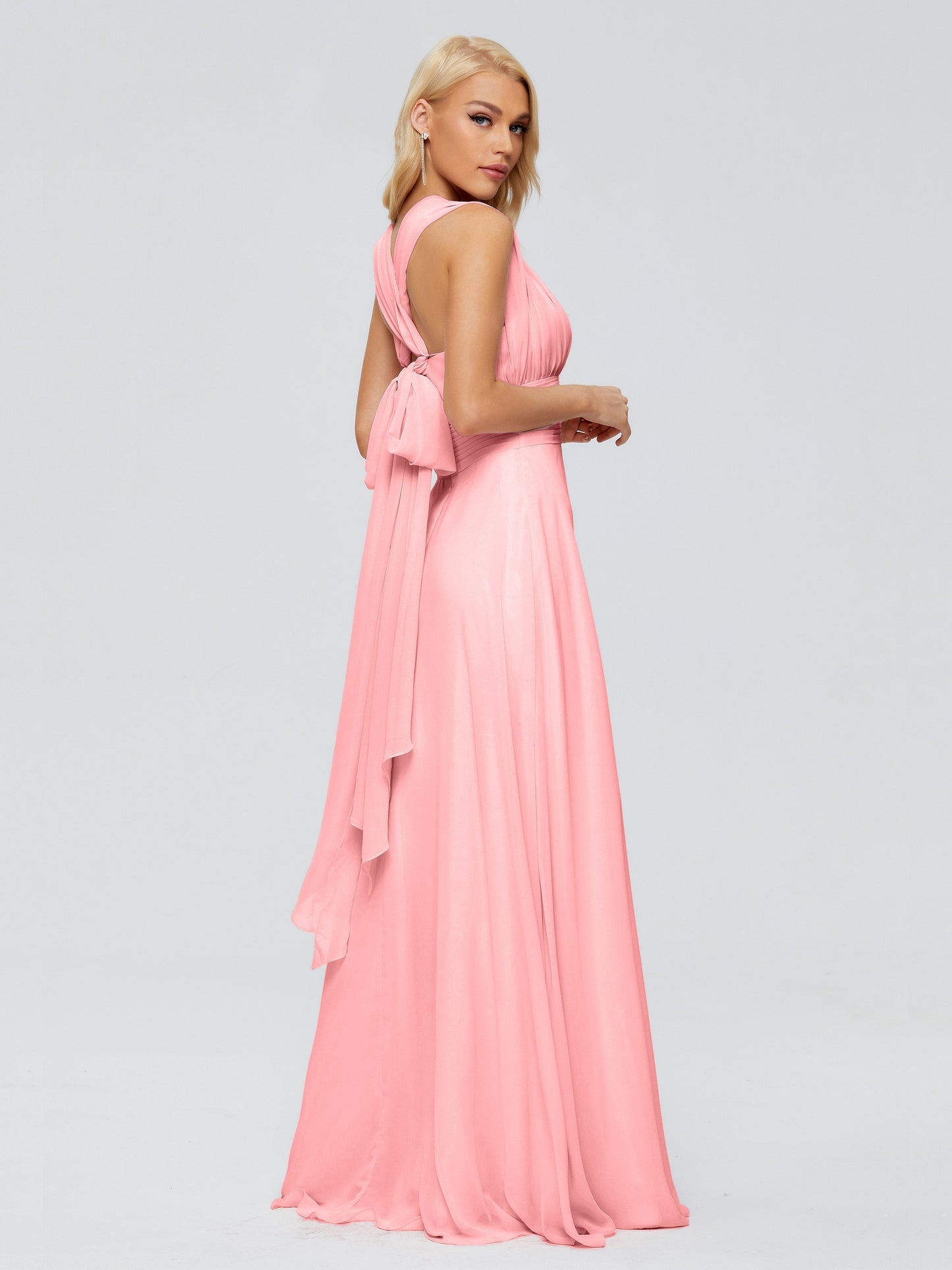 Ximena Straps Ribbon Chiffon Bridesmaid Dresses