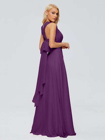 Ximena Straps Ribbon Chiffon Bridesmaid Dresses