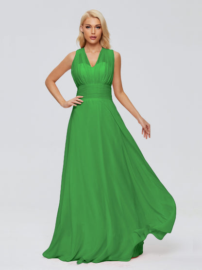 Ximena Straps Ribbon Chiffon Bridesmaid Dresses
