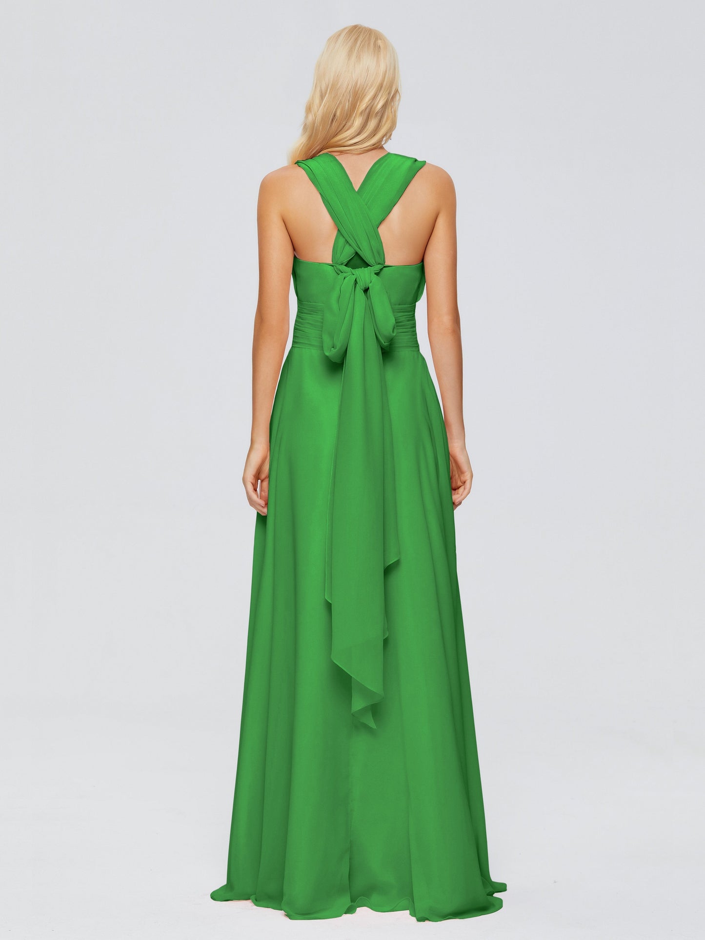 Ximena Straps Ribbon Chiffon Bridesmaid Dresses