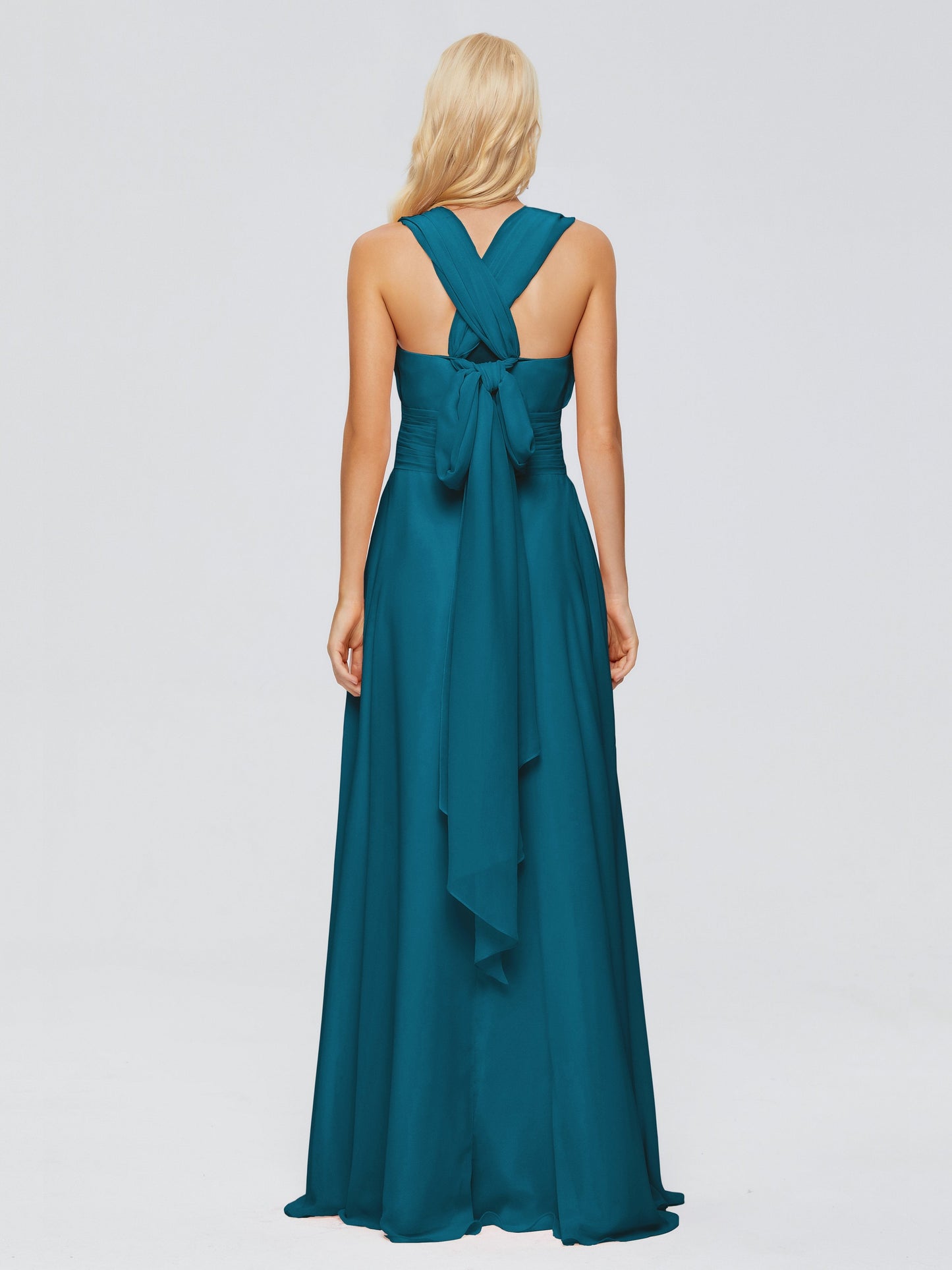 Ximena Straps Ribbon Chiffon Bridesmaid Dresses