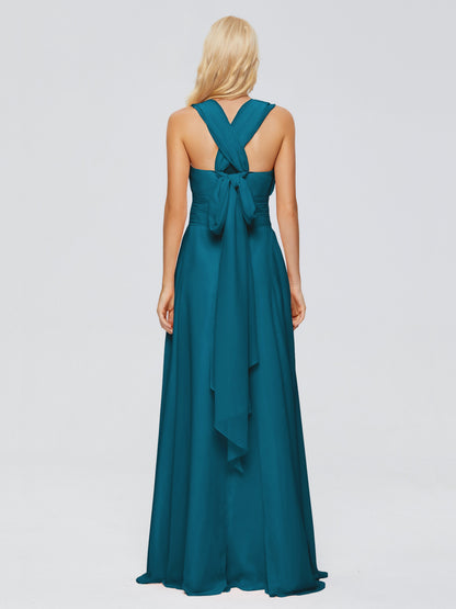 Ximena Straps Ribbon Chiffon Bridesmaid Dresses