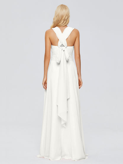 Ximena Straps Ribbon Chiffon Bridesmaid Dresses