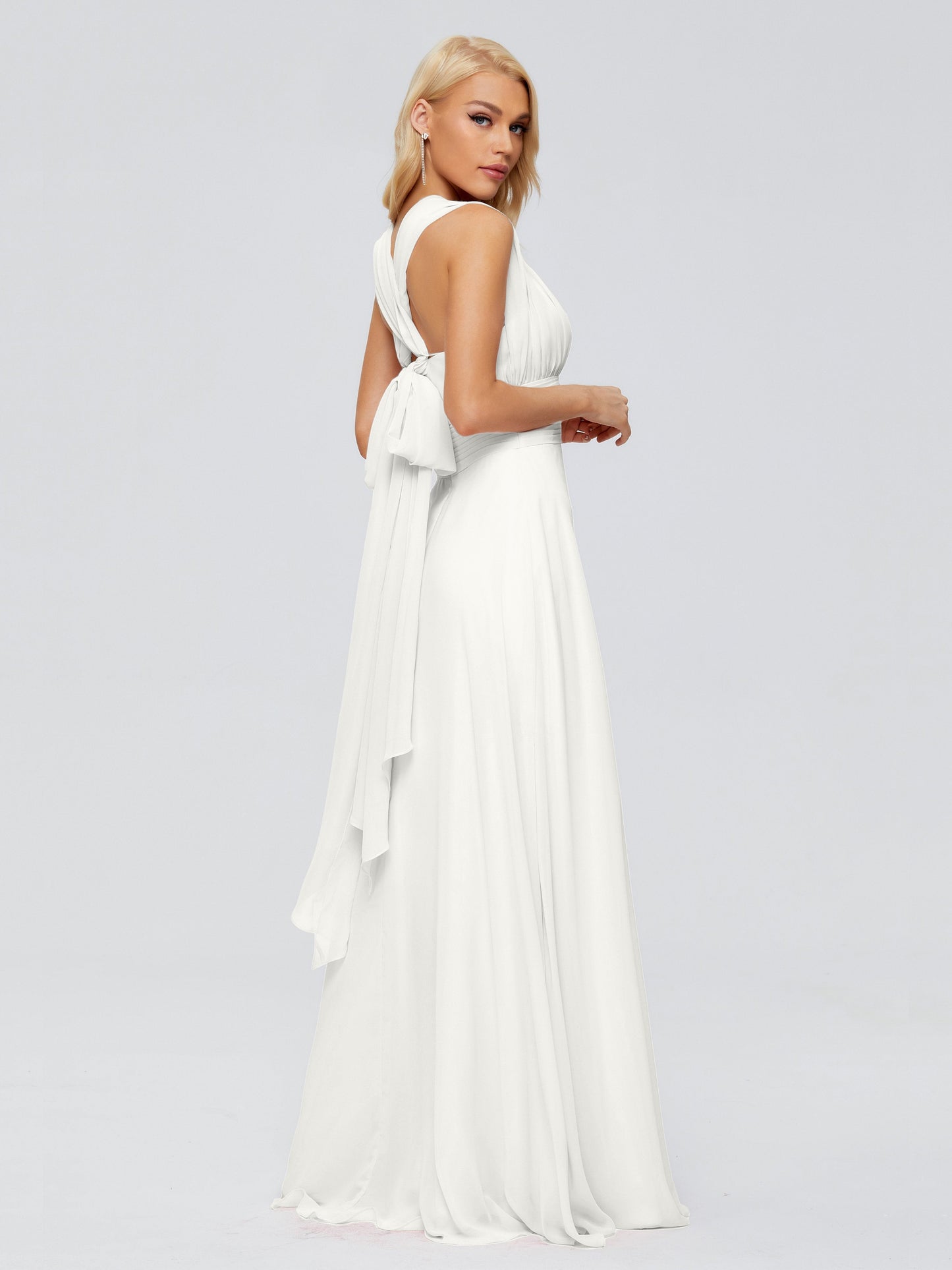 Ximena Straps Ribbon Chiffon Bridesmaid Dresses