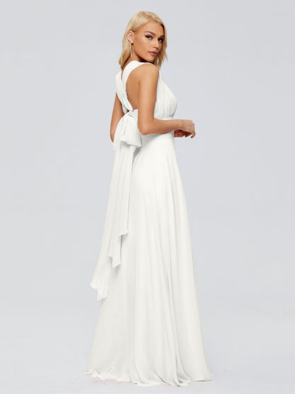 Ximena Straps Ribbon Chiffon Bridesmaid Dresses