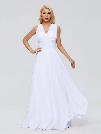 Ximena Straps Ribbon Chiffon Bridesmaid Dresses