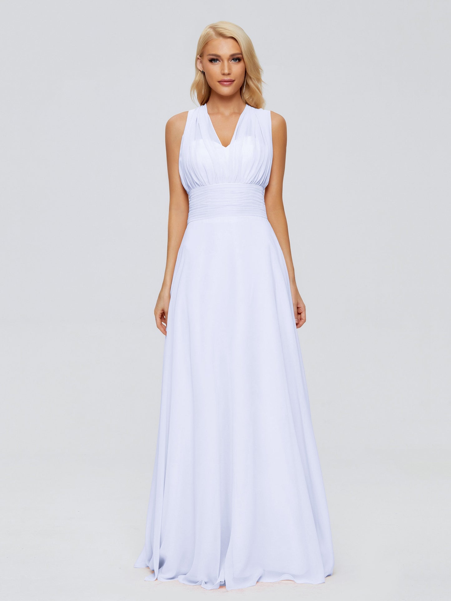 Ximena Straps Ribbon Chiffon Bridesmaid Dresses