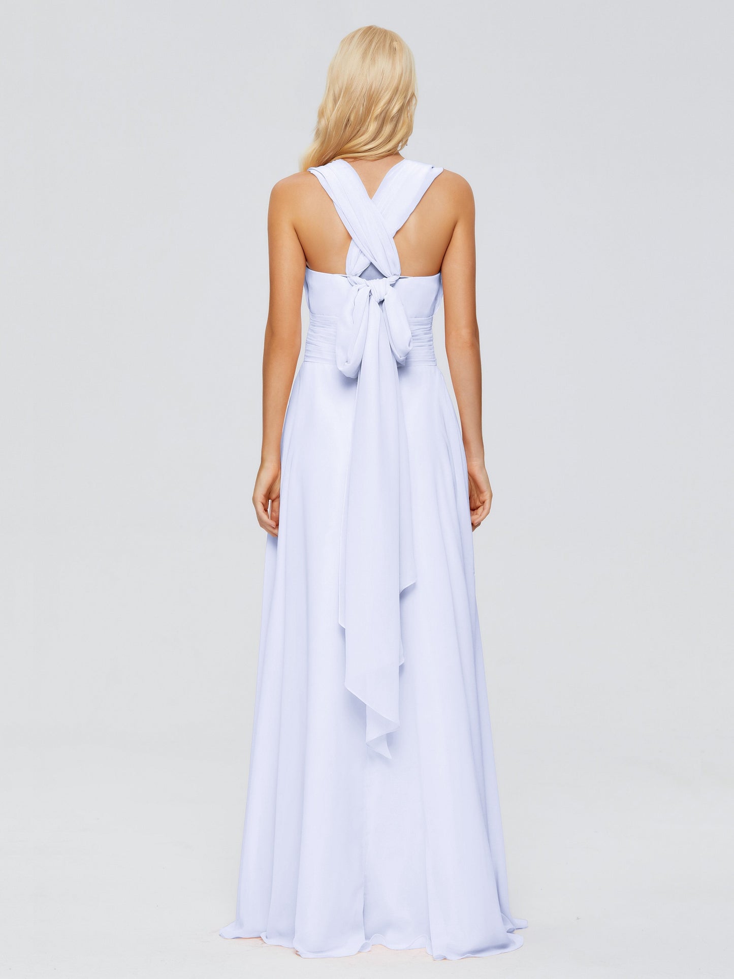 Ximena Straps Ribbon Chiffon Bridesmaid Dresses