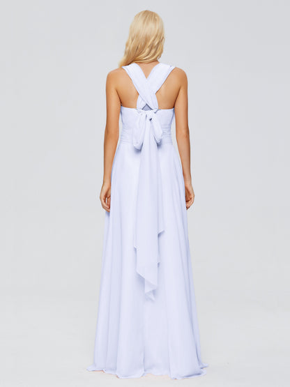 Ximena Straps Ribbon Chiffon Bridesmaid Dresses