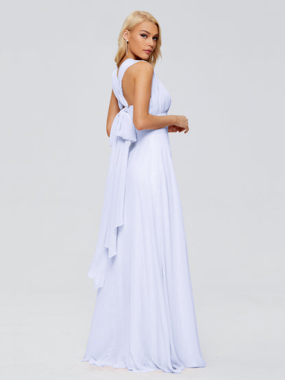 Ximena Straps Ribbon Chiffon Bridesmaid Dresses