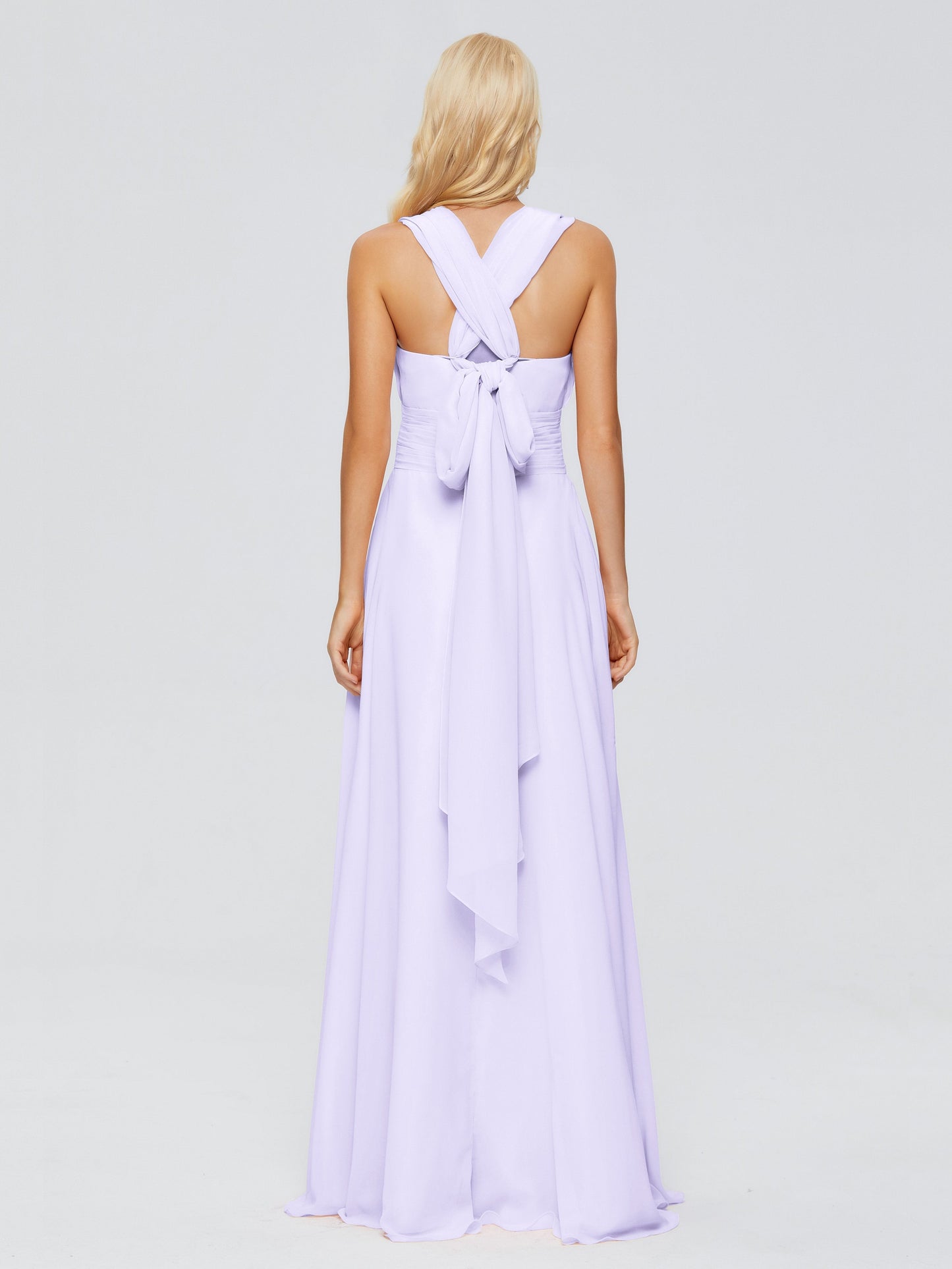 Ximena Straps Ribbon Chiffon Bridesmaid Dresses