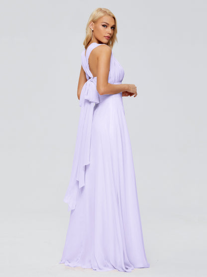 Ximena Straps Ribbon Chiffon Bridesmaid Dresses