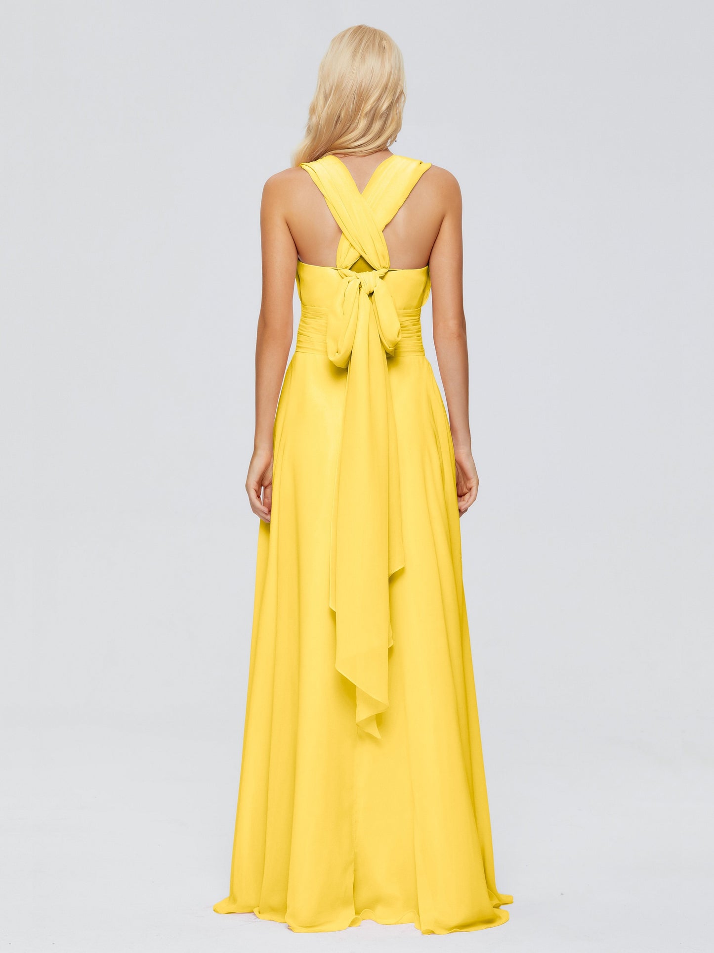 Ximena Straps Ribbon Chiffon Bridesmaid Dresses