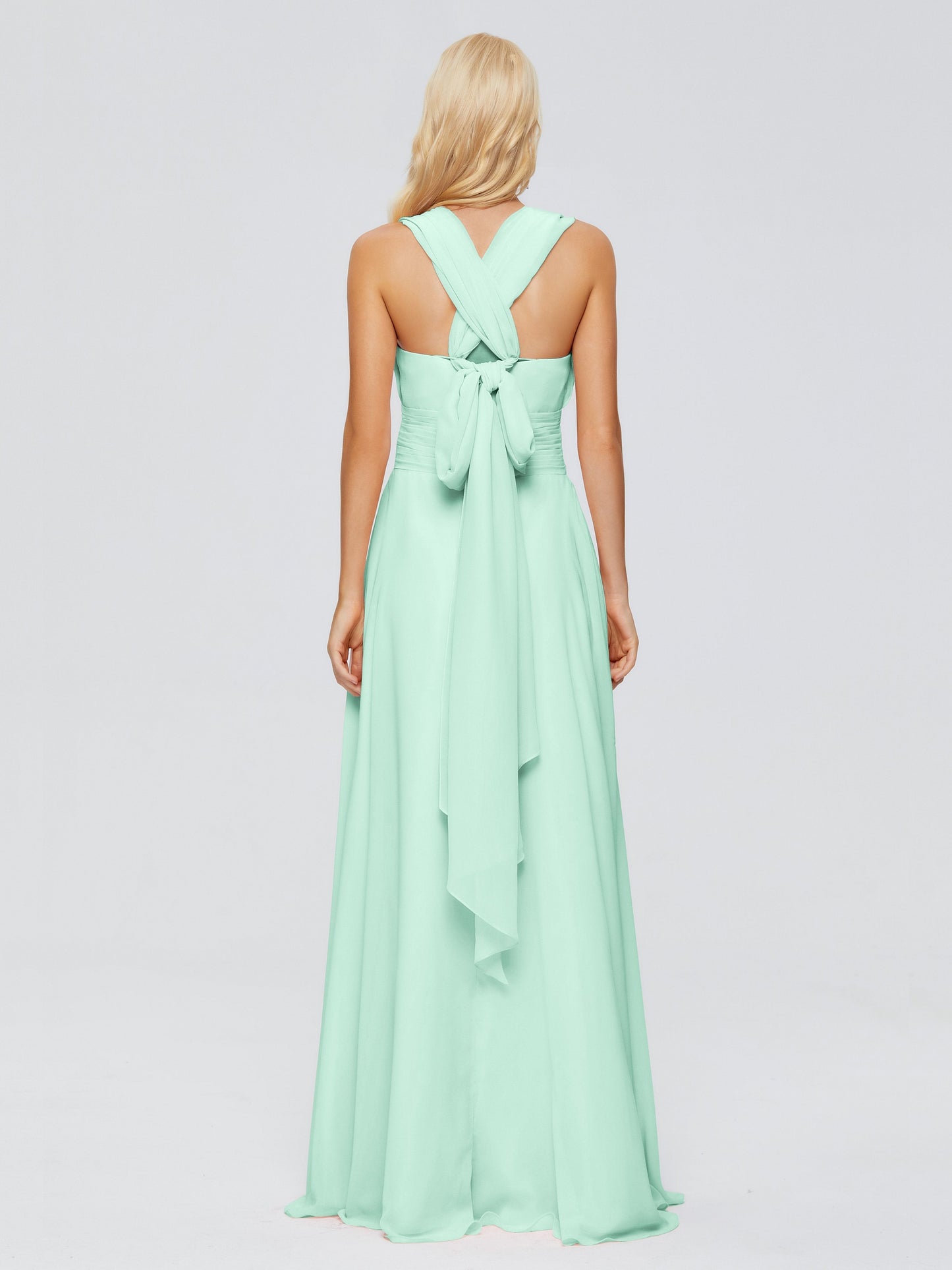 Ximena Straps Ribbon Chiffon Bridesmaid Dresses
