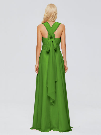 Ximena Straps Ribbon Chiffon Bridesmaid Dresses