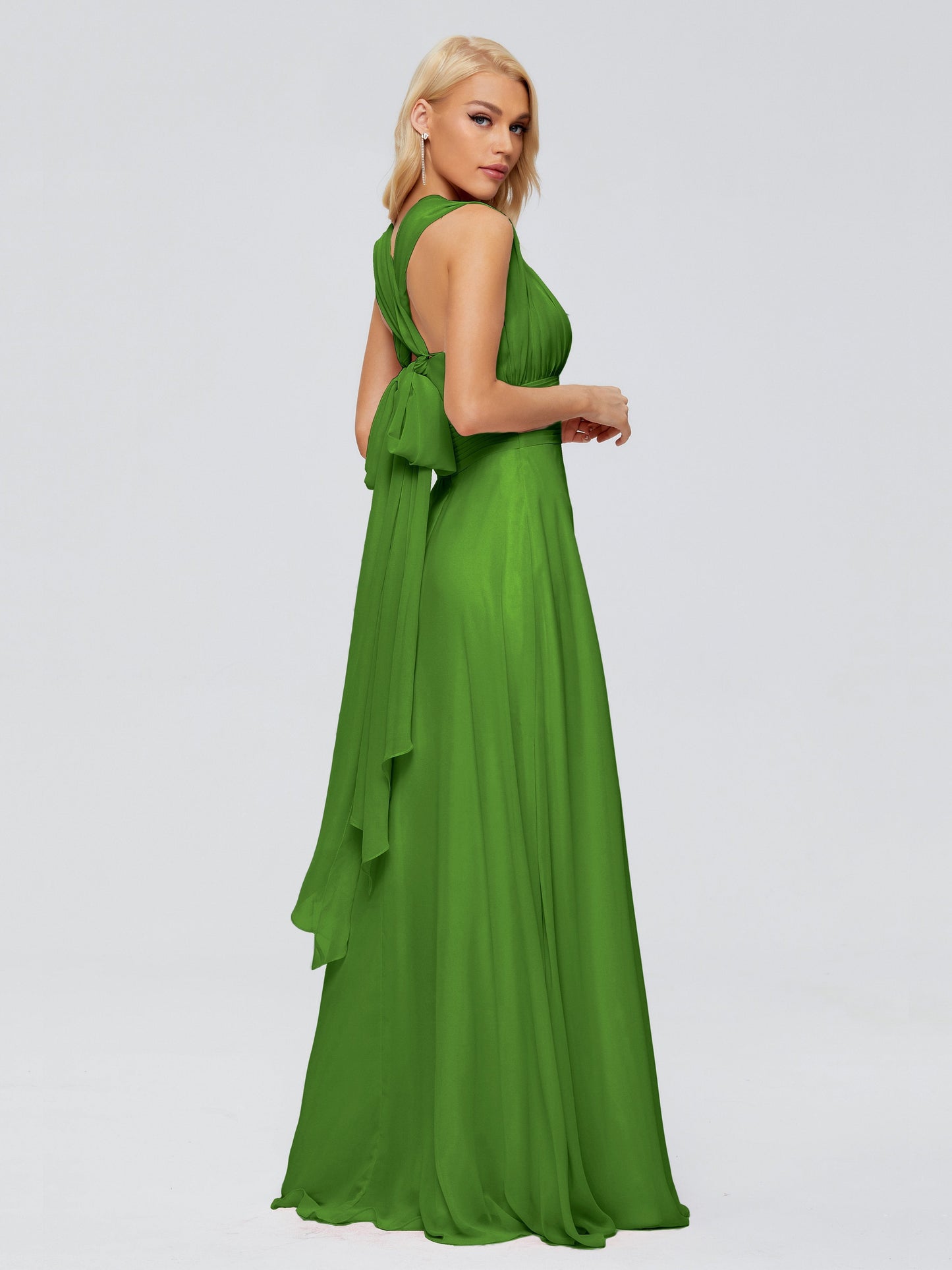 Ximena Straps Ribbon Chiffon Bridesmaid Dresses