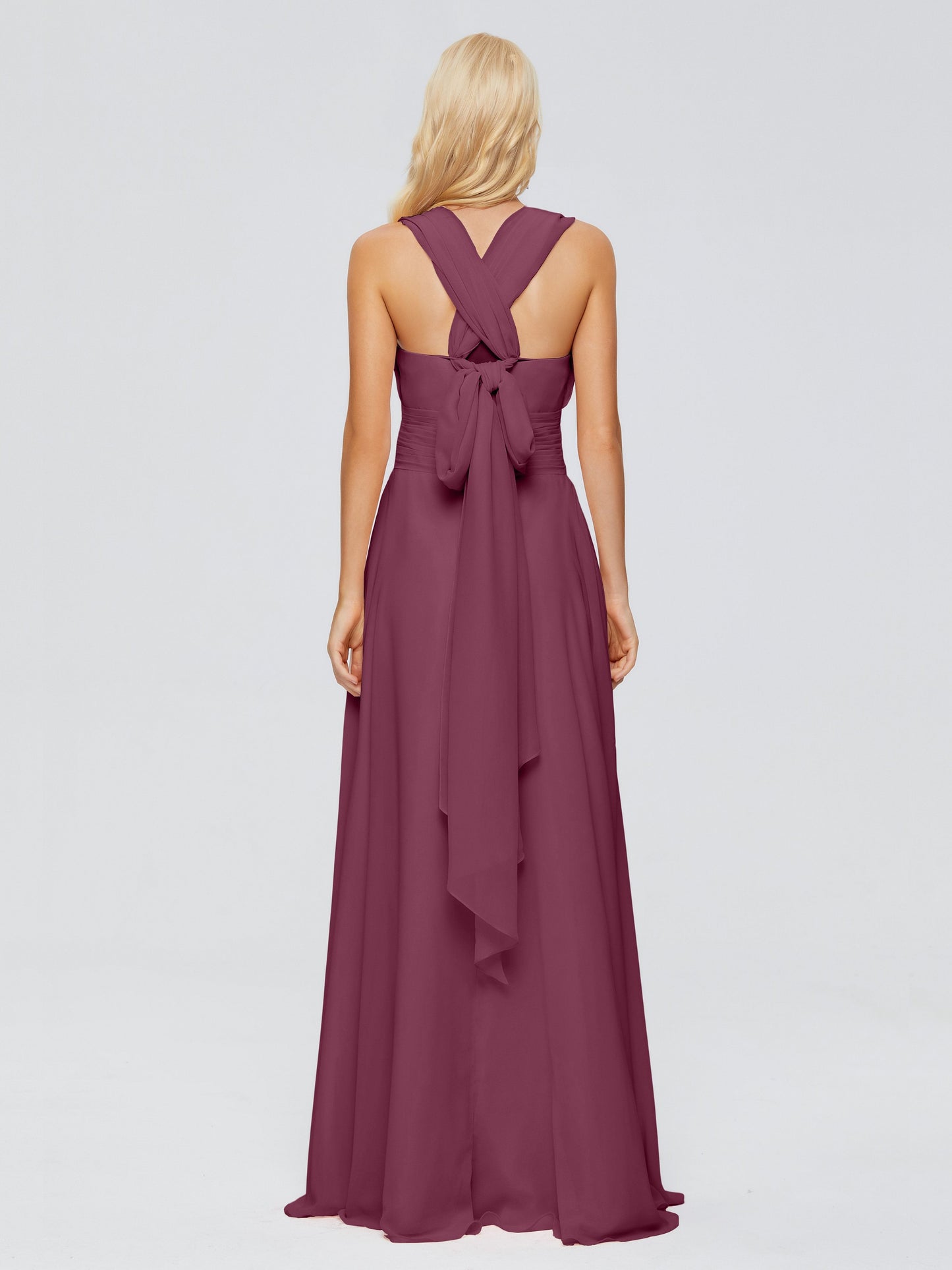 Ximena Straps Ribbon Chiffon Bridesmaid Dresses
