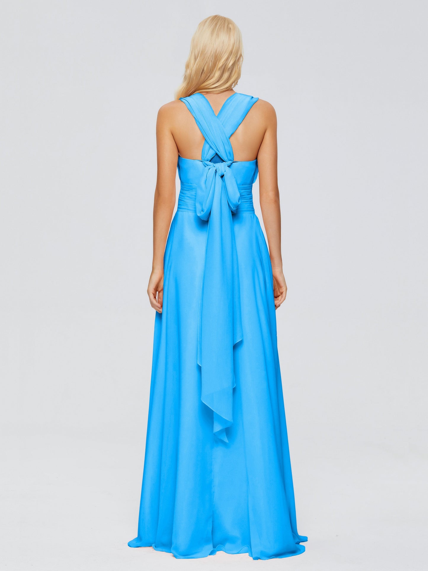 Ximena Straps Ribbon Chiffon Bridesmaid Dresses