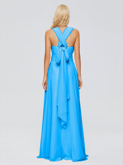 Ximena Straps Ribbon Chiffon Bridesmaid Dresses