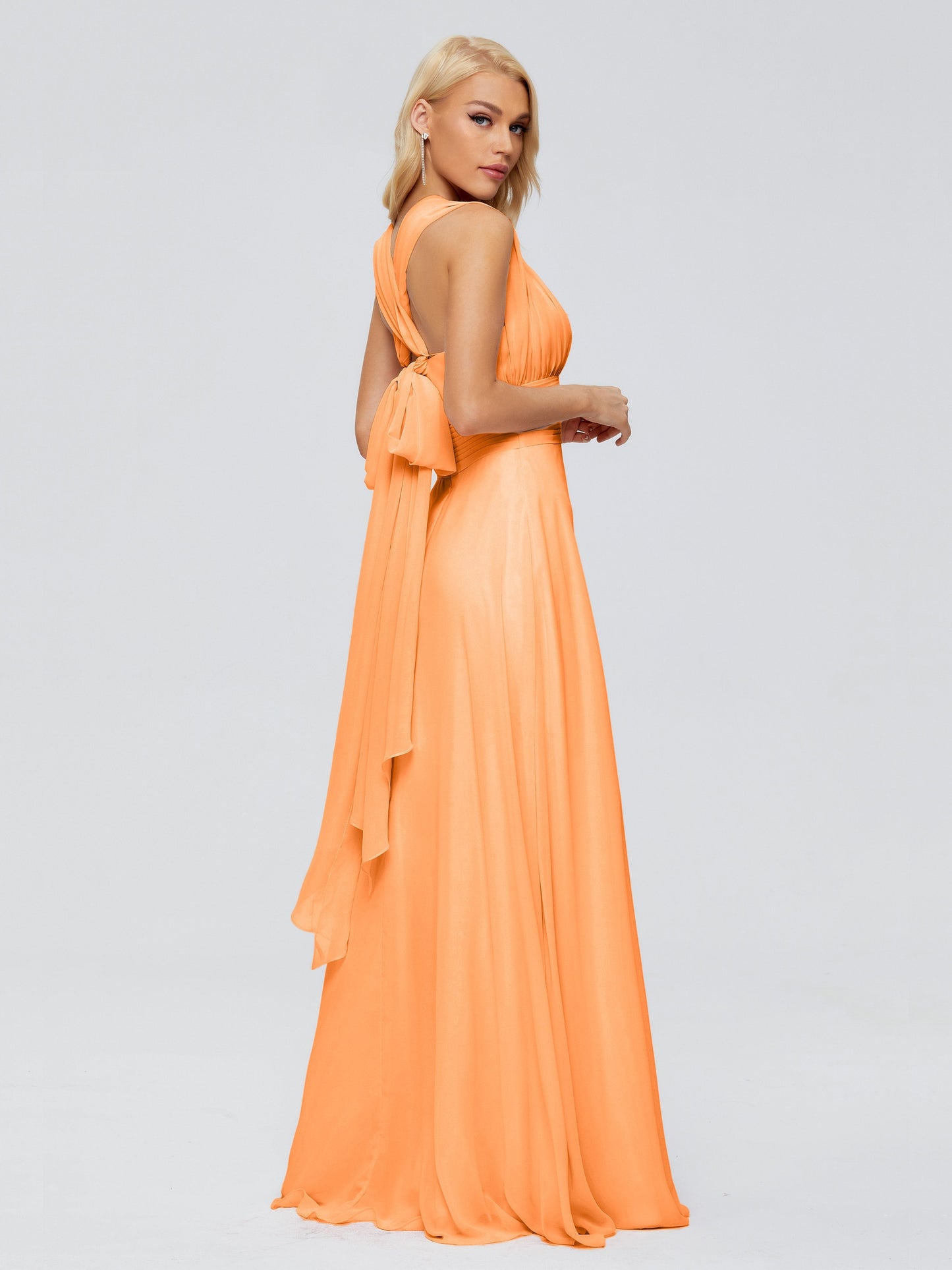 Ximena Straps Ribbon Chiffon Bridesmaid Dresses