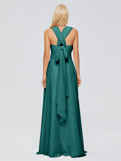 Ximena Straps Ribbon Chiffon Bridesmaid Dresses