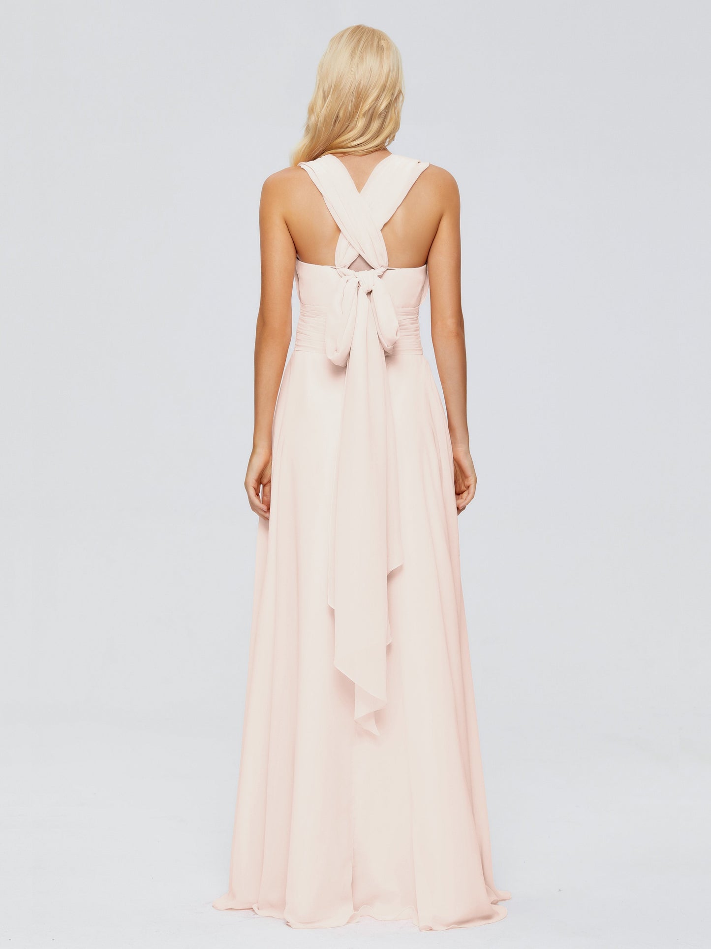 Ximena Straps Ribbon Chiffon Bridesmaid Dresses