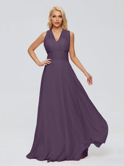 Ximena Straps Ribbon Chiffon Bridesmaid Dresses