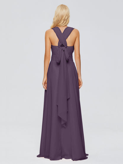 Ximena Straps Ribbon Chiffon Bridesmaid Dresses