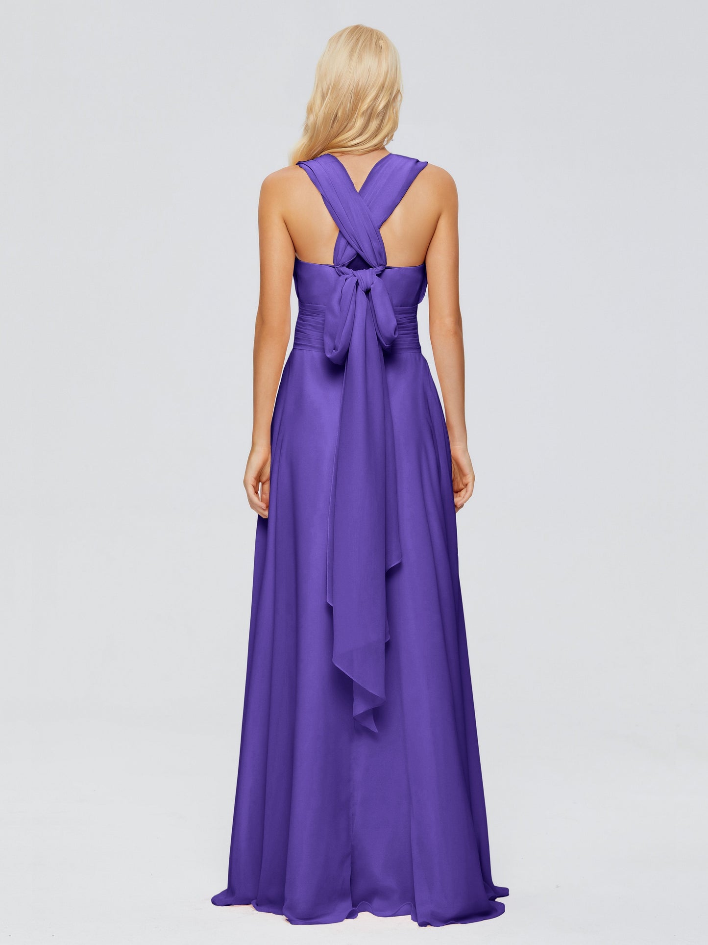 Ximena Straps Ribbon Chiffon Bridesmaid Dresses