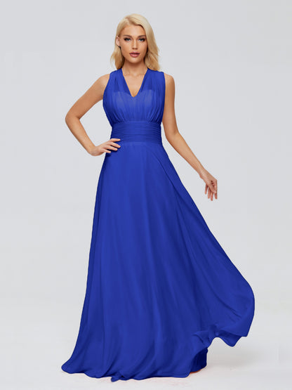 Ximena Straps Ribbon Chiffon Bridesmaid Dresses