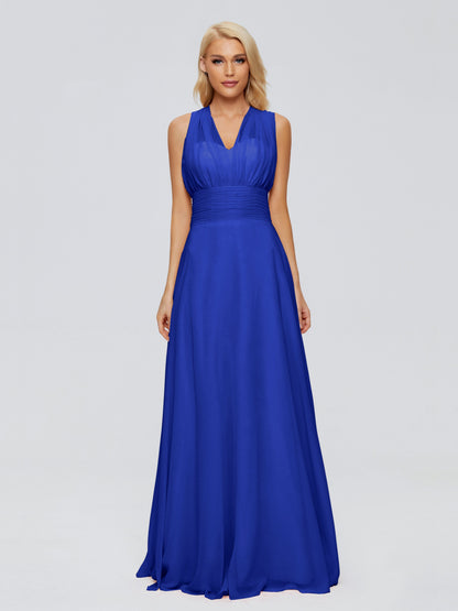 Ximena Straps Ribbon Chiffon Bridesmaid Dresses