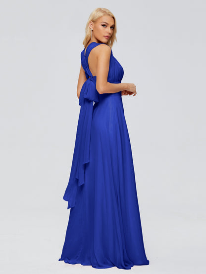 Ximena Straps Ribbon Chiffon Bridesmaid Dresses