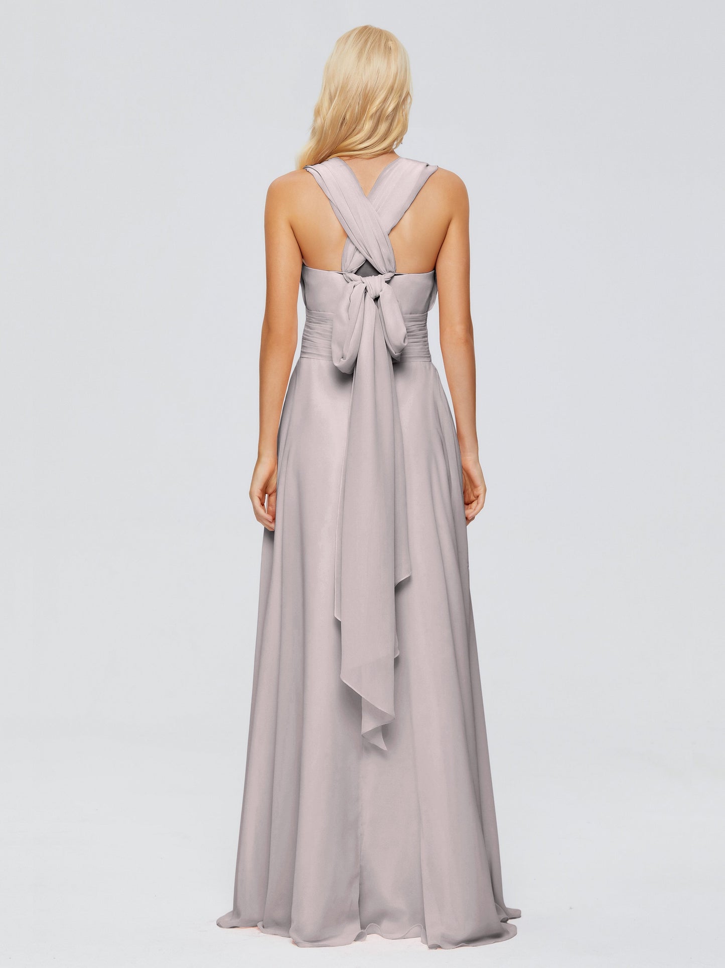 Ximena Straps Ribbon Chiffon Bridesmaid Dresses
