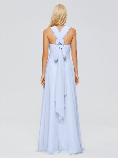 Ximena Straps Ribbon Chiffon Bridesmaid Dresses