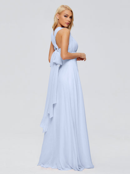 Ximena Straps Ribbon Chiffon Bridesmaid Dresses