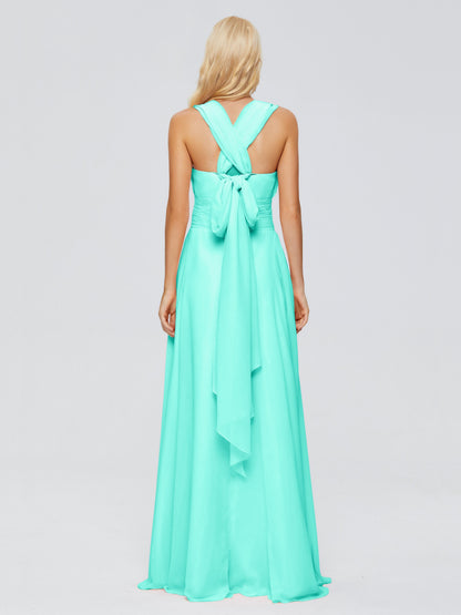 Ximena Straps Ribbon Chiffon Bridesmaid Dresses
