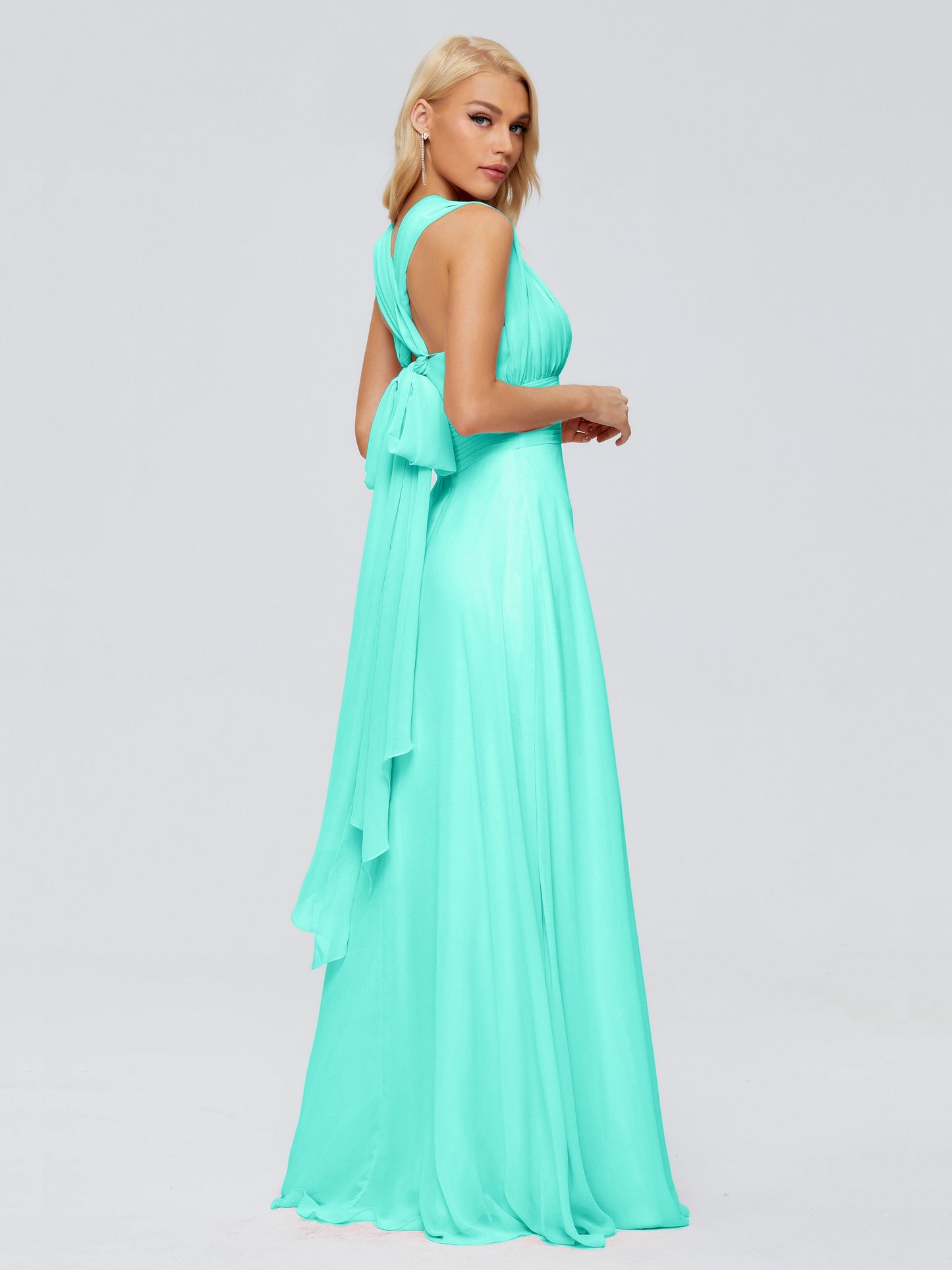 Ximena Straps Ribbon Chiffon Bridesmaid Dresses