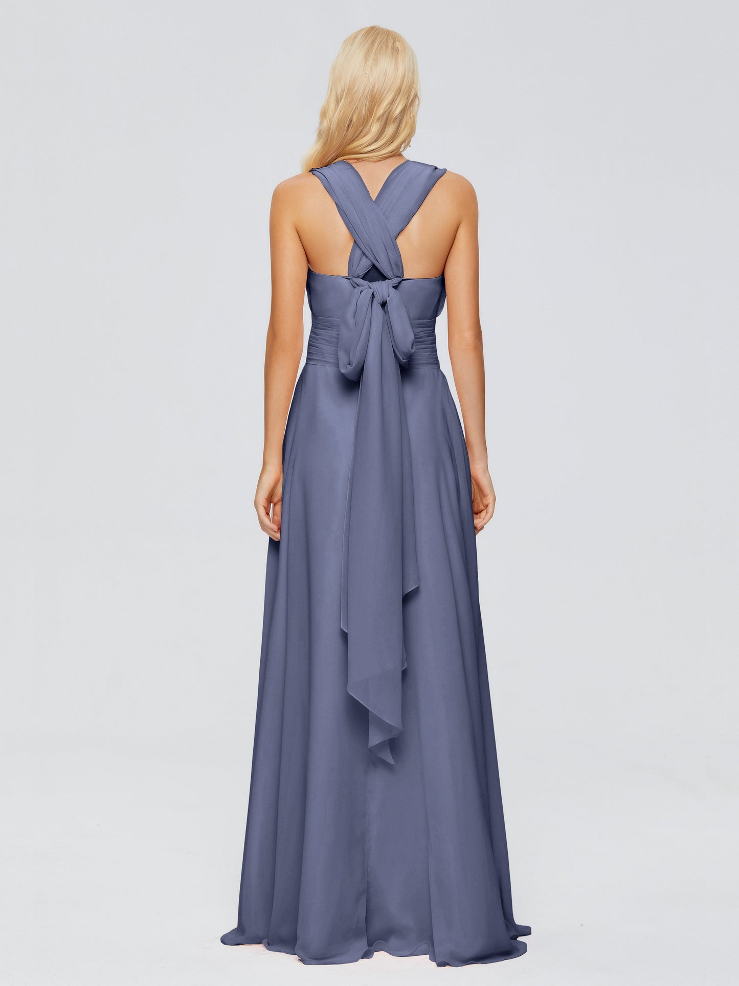 Ximena Straps Ribbon Chiffon Bridesmaid Dresses