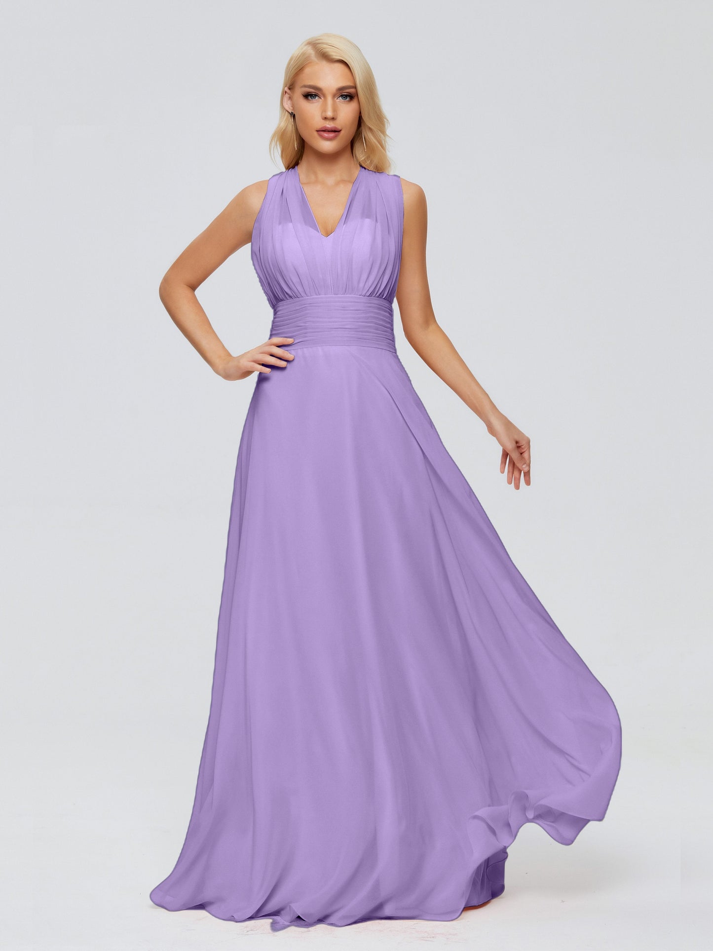 Ximena Straps Ribbon Chiffon Bridesmaid Dresses