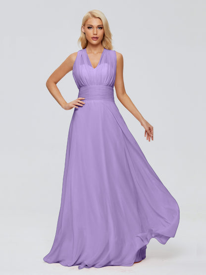 Ximena Straps Ribbon Chiffon Bridesmaid Dresses