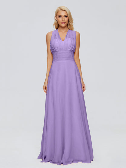 Ximena Straps Ribbon Chiffon Bridesmaid Dresses