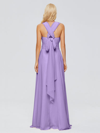 Ximena Straps Ribbon Chiffon Bridesmaid Dresses
