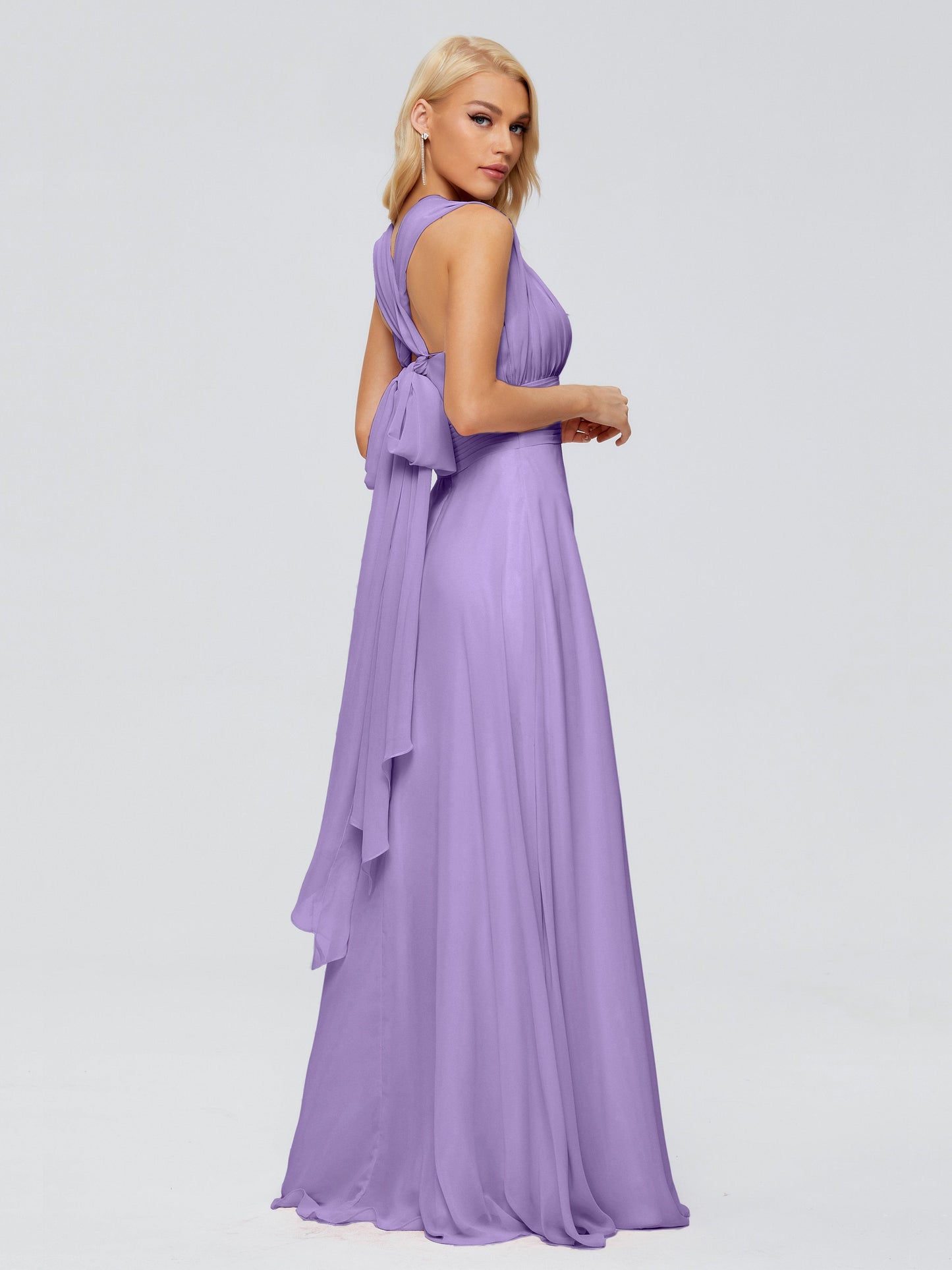 Ximena Straps Ribbon Chiffon Bridesmaid Dresses