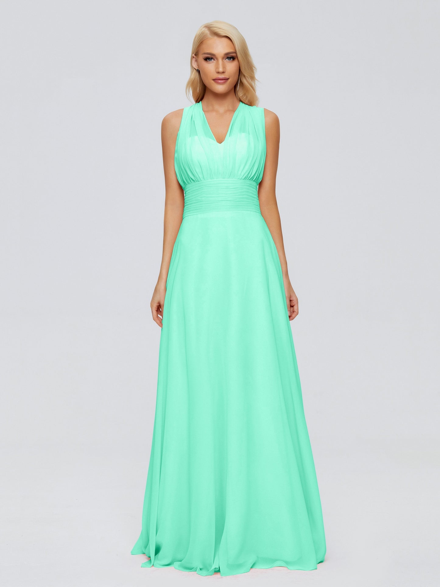 Ximena Straps Ribbon Chiffon Bridesmaid Dresses