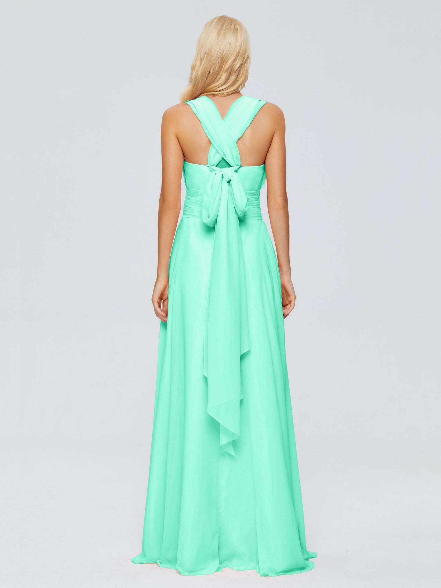 Ximena Straps Ribbon Chiffon Bridesmaid Dresses