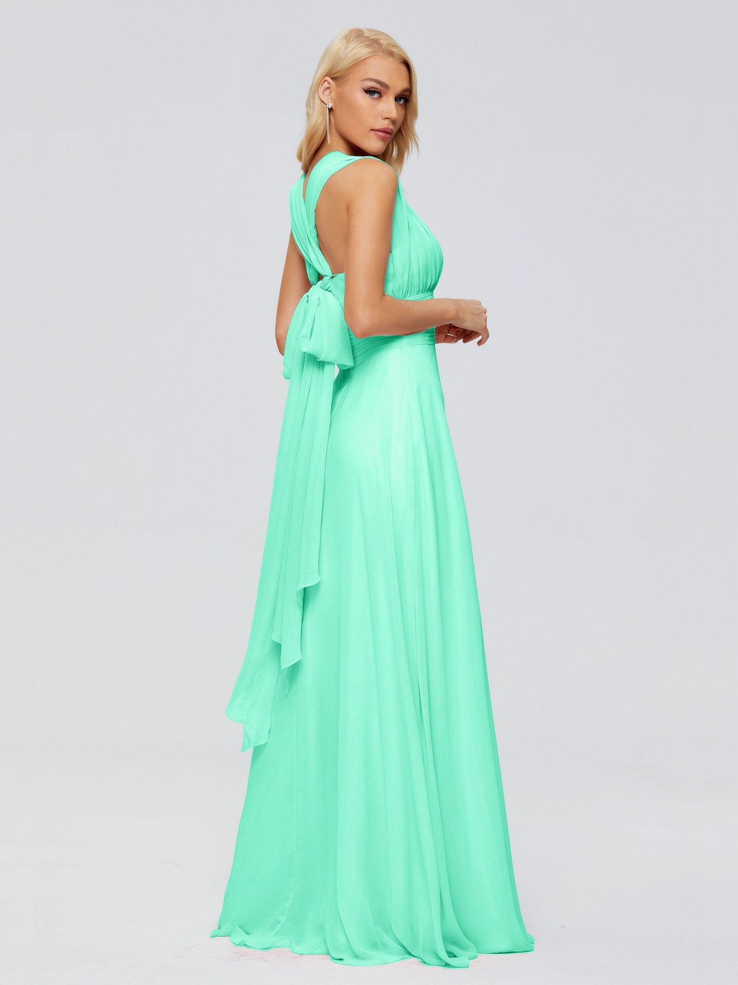 Ximena Straps Ribbon Chiffon Bridesmaid Dresses
