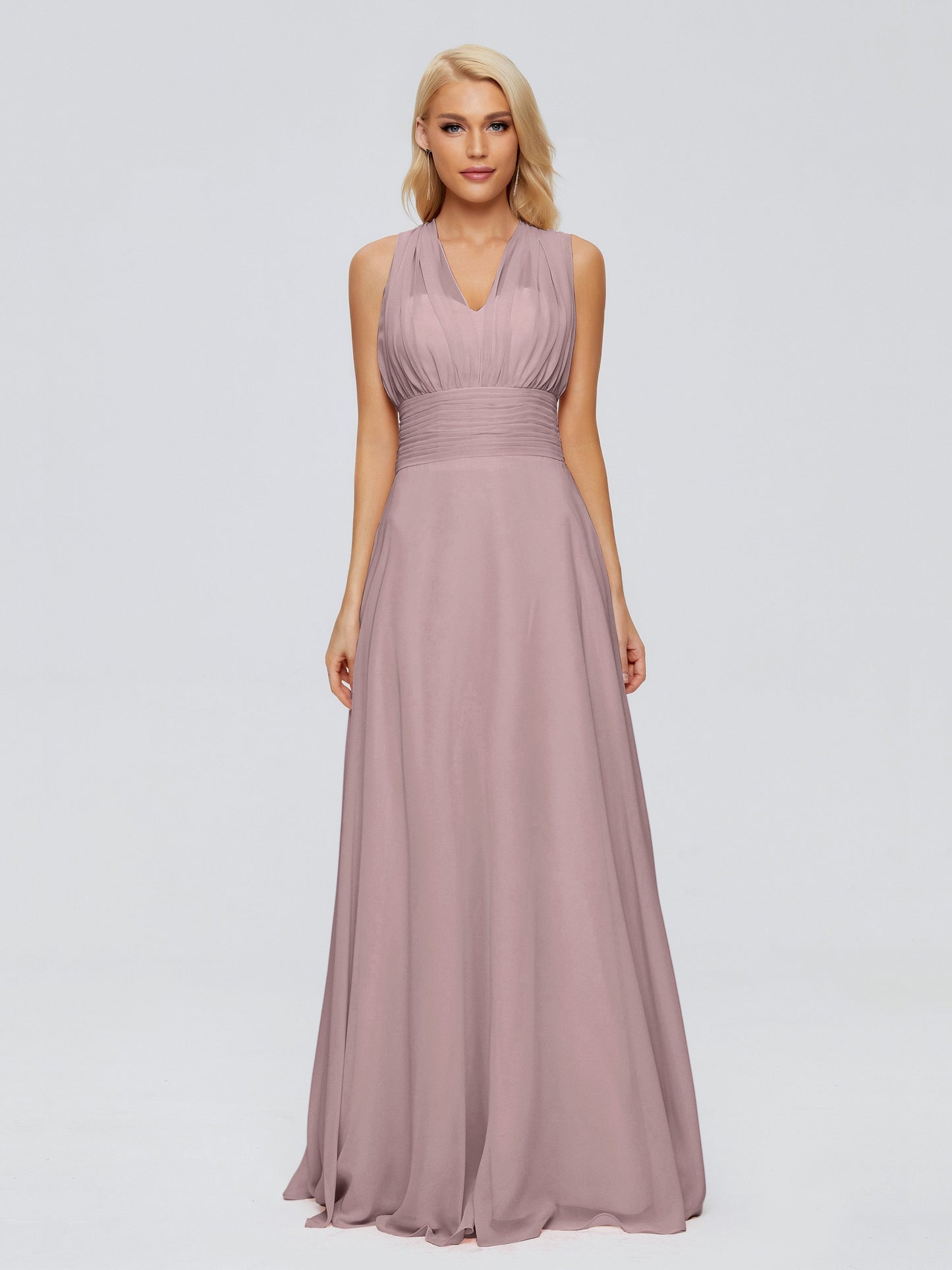 Ximena Straps Ribbon Chiffon Bridesmaid Dresses