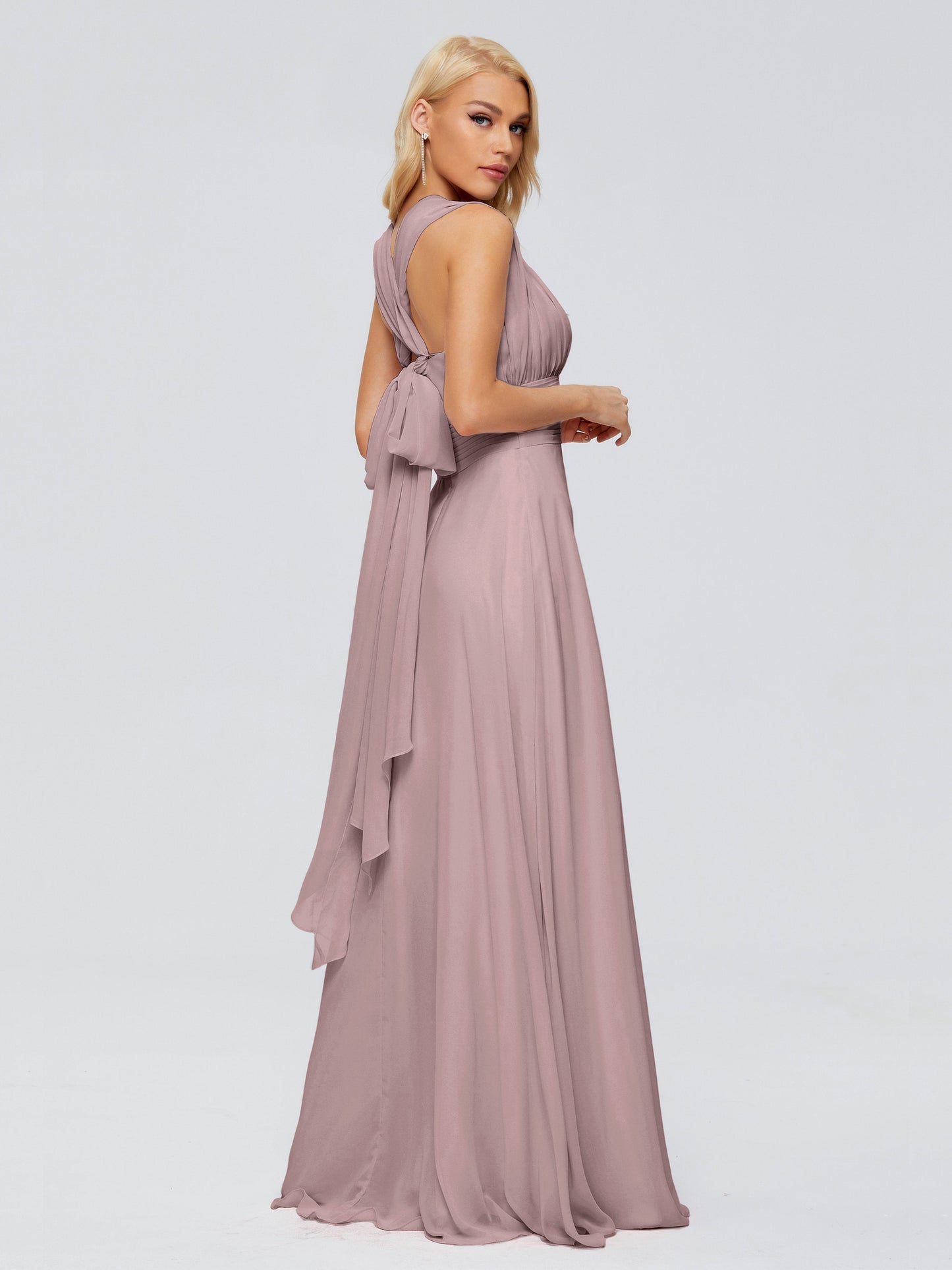 Ximena Straps Ribbon Chiffon Bridesmaid Dresses